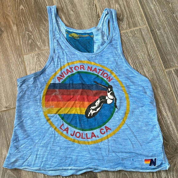 Aviator Nation Other - Aviator nation mens string tank top La Jolla blue size small